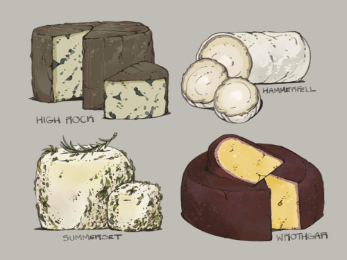 XXX icicleteeth:As requested: Cheeses of Tamriel, photo