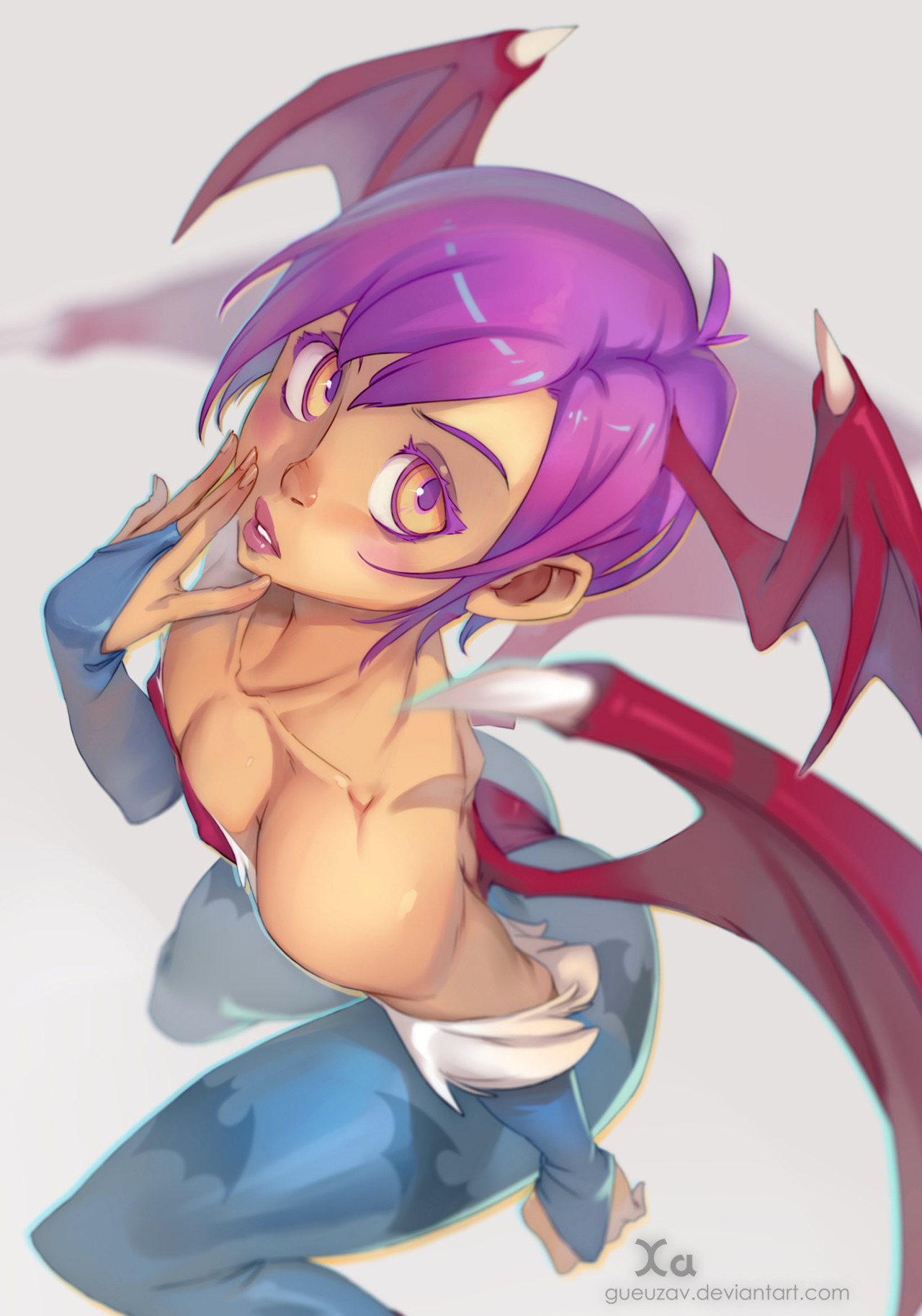xa-colors: Lilith from Darkstalkers Made with Paint tool Saï   My youtube Channel 