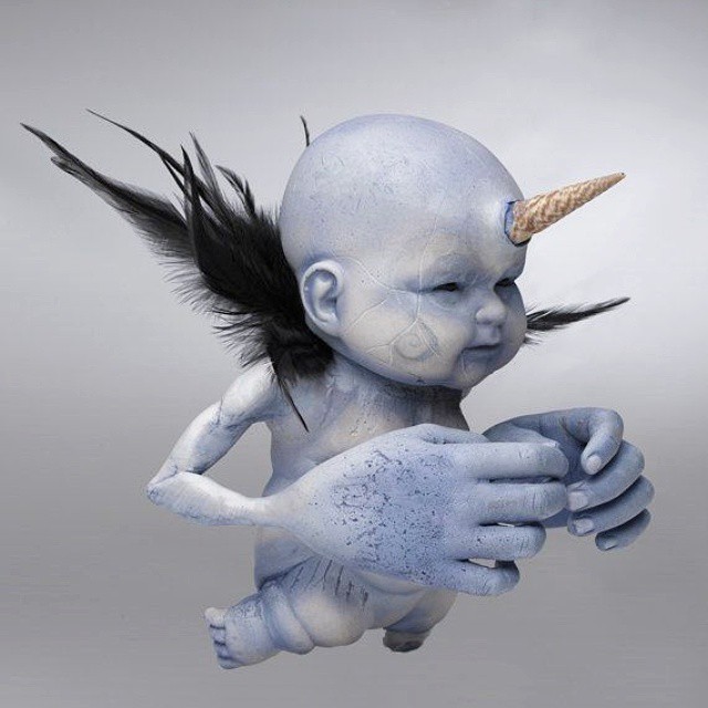 betweenmirrors-com:  “#Creepicorn” by @artworkofchrisguarino • #chrisguarino