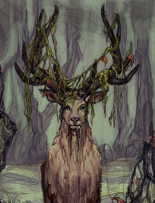 forest-faerie-spirit: marichka: A few more such works and I’ll learn how to paint deer properl