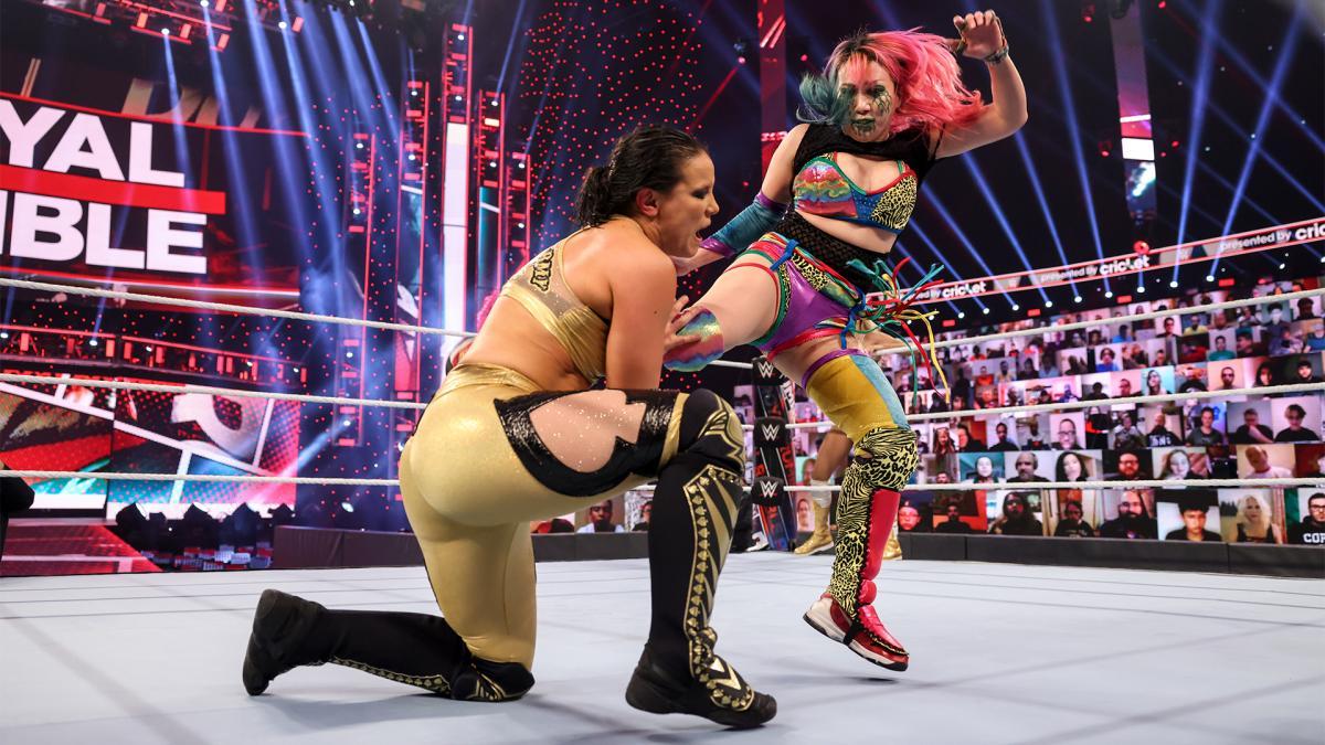WWE Women 🎃 — Asuka(c) and Charlotte Flair(c) vs Shayna Baszler...