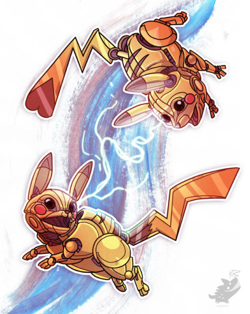 slashwolf:  Mecha Pokemon! By Deranged Hyena www.derangedhyena.com/#!mecha/c6vl