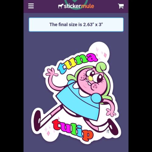 ❤️ Ordered more #TunaTulip/@tunatulipfanclub #Stickers because I believe in my little #2d child. Wan