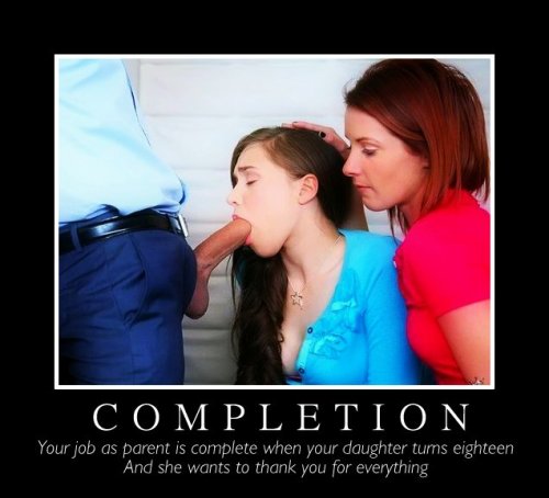 geekincest:  You can do it Sweetie.  Think about all the things he’s done for you and make Daddy cum in your mouth.