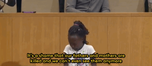 refinery29: Watch: This nine-year-old girl from Charlotte just delivered the most powerful, moving speech about the protests in her city yet Zianna Oliphant was barely tall enough to reach the microphone, but she delivered one of the clearest appeals