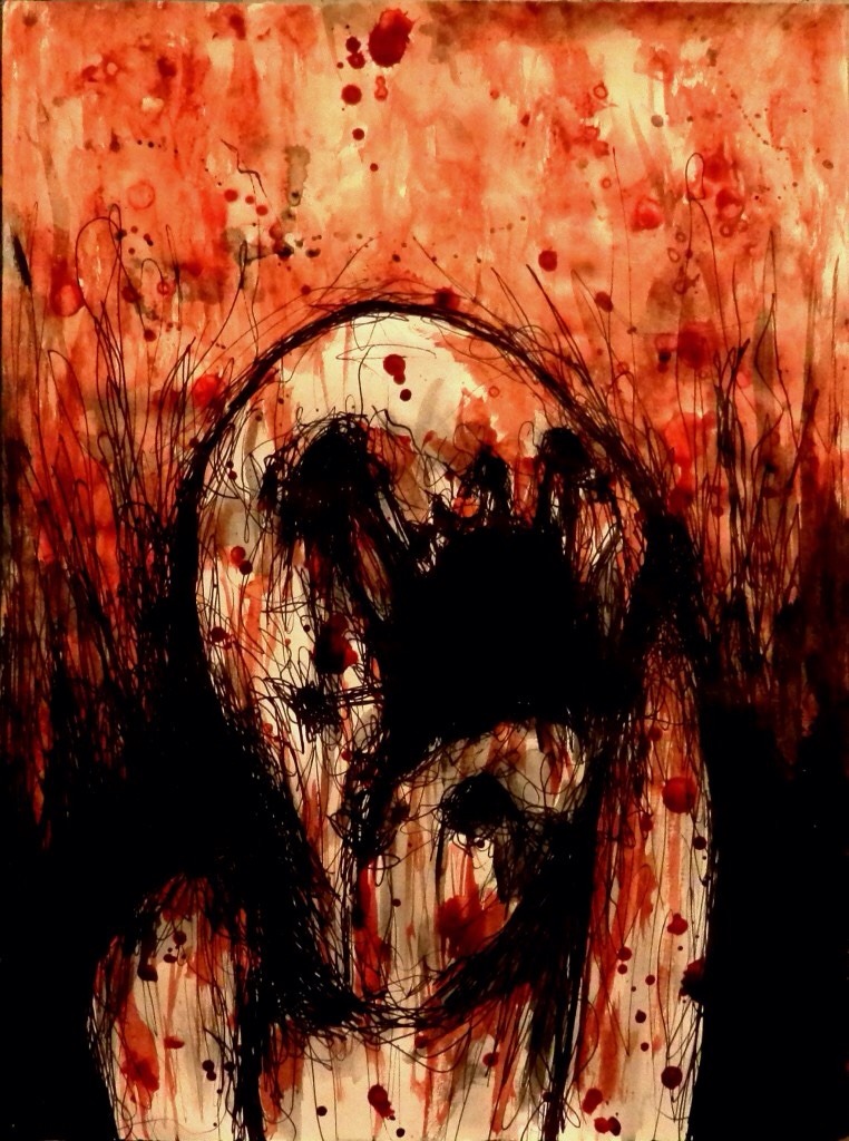 pure-af:Blood Paintings by Maxime Taccardi 