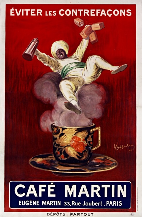 Éviter les contrefaçons.Café Martin.Affiche.Art by Leonetto Cappiello.(1875-1942).bnf.Gallica.fr