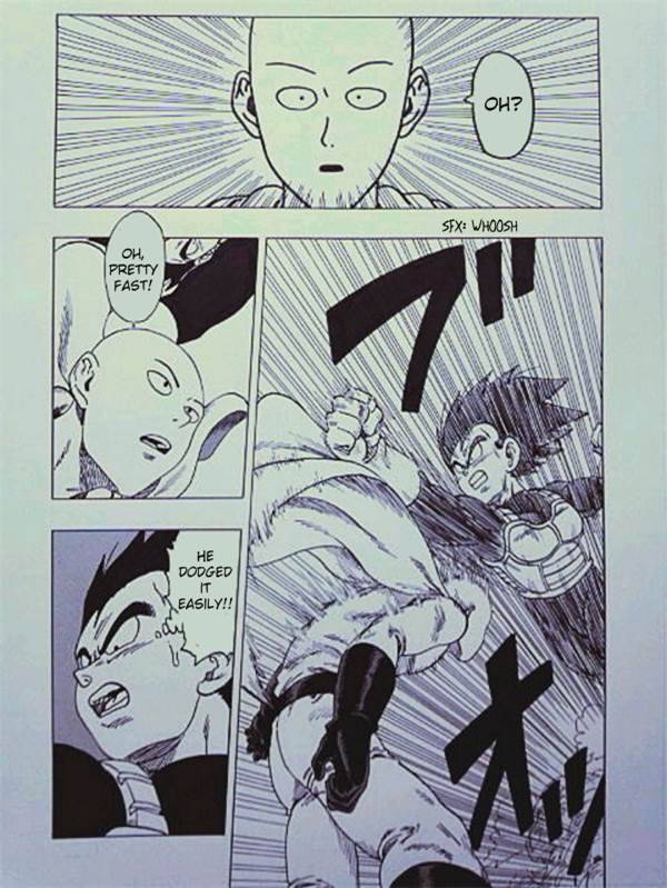 Vegeta versus One Punch Man