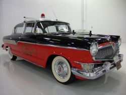 specialcar: doyoulikevintage: 1956 Hudson Hornet Custom-8 Police Car vintage