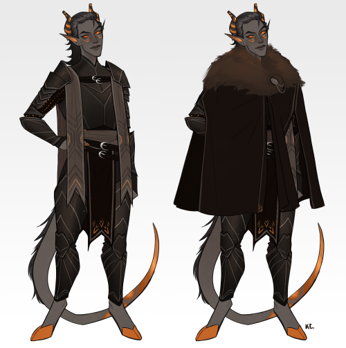 crow’s adventuring attire! the cloak is for style, comfort, and for dramatically shrugging off like 