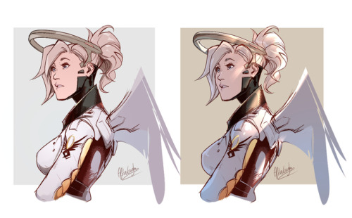 ohnoafterlaughs:Some Mercy practice today…
