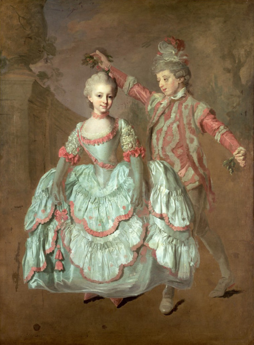Dancing children by Lorens Pasch the Younger, 1760