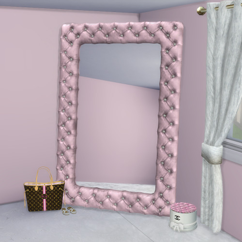 xplatinumxluxexsimsx: Luxe Chester Mirror V2 - Freestanding / Leaning  Same swatches as the original