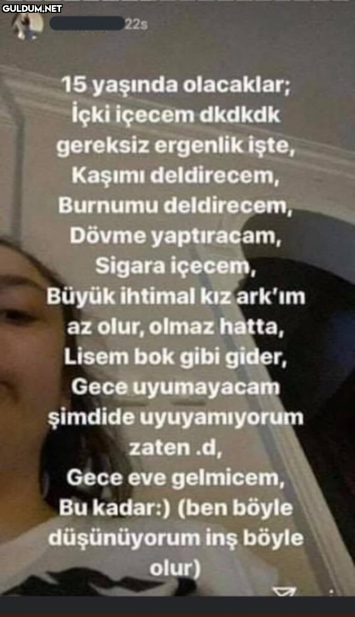 Ergenliğinde şu triplere...