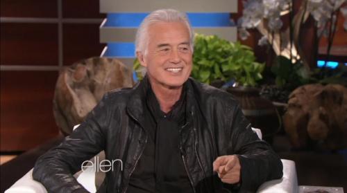 pagingpage:givemepage:Jimmy Page on The Ellen Degeneres Show, November 21, 2014.Via LedZepNews.this 