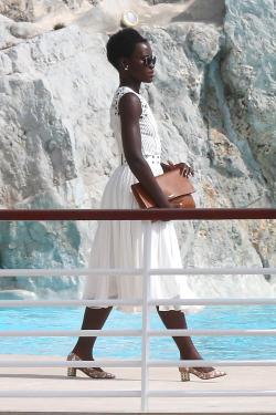 celebritiesofcolor:  Lupita Nyong’o out in France