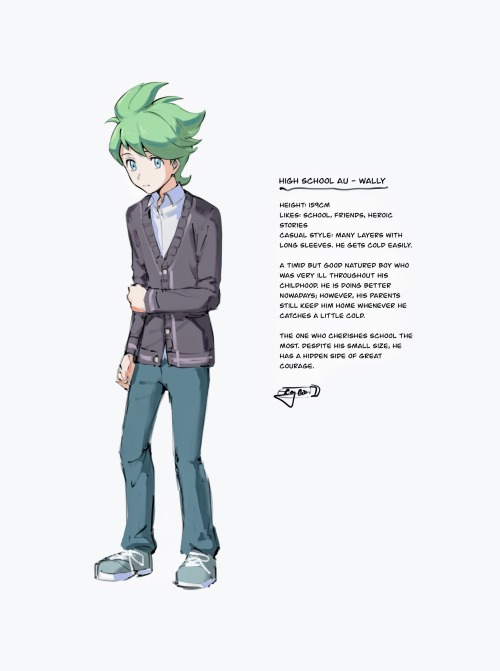 (High school AU) Character profile - Wally