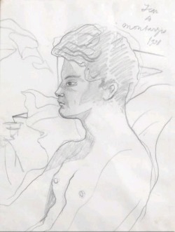 Jean Cocteau, portrait de Jean Marais 1938