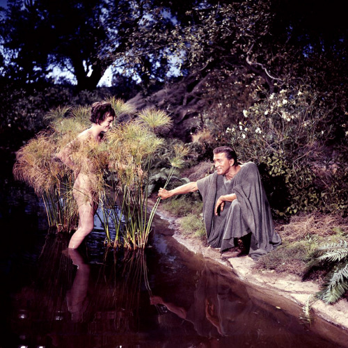 Jean Simmons, Kirk Douglas / production still from Stanley Kubrick’s Spartacus (1960)