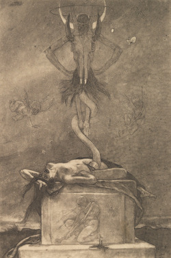 Porn Pics weirdlookindog:Félicien Rops - The Sacrifice,