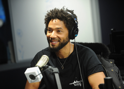 queercelebs: Jussie Smollett vists the SiriusXM Studios on January 9, 2018 in New York City. (Photos by Brad Barket/Getty Images)  