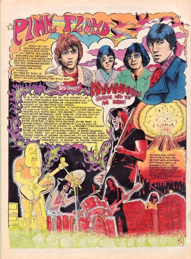 psychedelicway:  Pink Floyd, par A. Bertrand (1974)