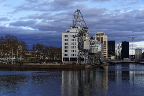 Rivetoile, Strasbourg . . . #rivetoile #mediatheque #blackswan #towers #cranes #landscape #landscape