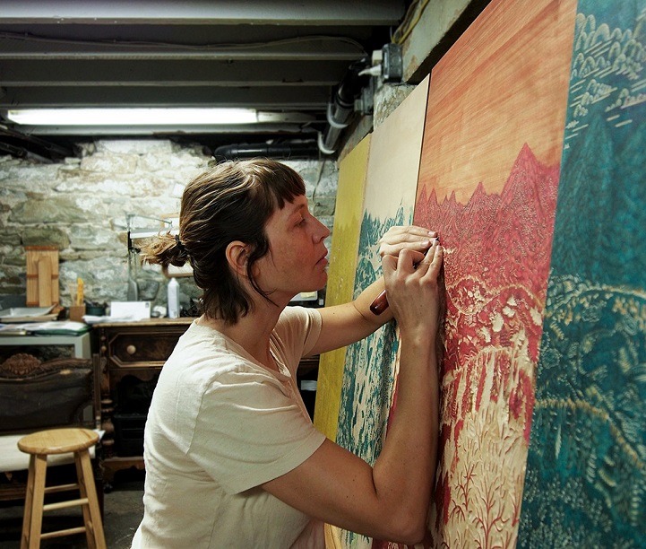 mymodernmet:  Extremely Detailed Woodcut Print Completed After 3 Years of Meticulous
