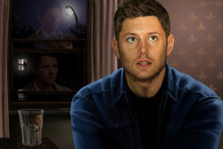 supernaturalnyart:  I hear your prayers but will I listen by gassada from gassada: Castiel always hears Dean’s pleas for help. He never strays too far and he always pays attention. He knows it is hard for Dean to ask for help, and his human may say