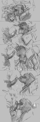 kokoko-sir:  Just some deepthroating and purging with lovely otp i don’t like that kind of kink with humans, but if it’s robots, then…why no *v*