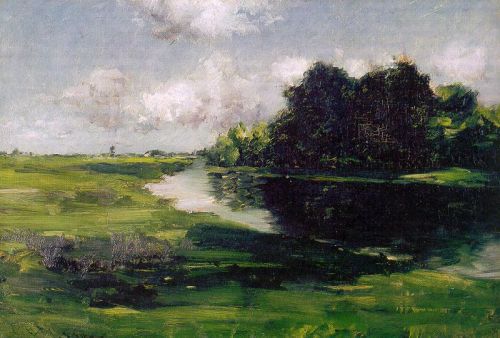 william-merritt-chase:Long Island Landscape after a Shower of Rain, 1889, William Merritt ChaseMediu