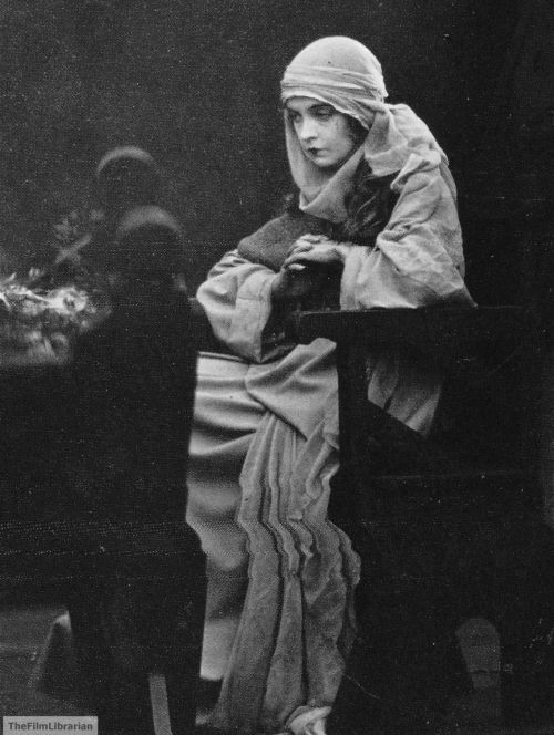 Iconic Lillian Gish as The Eternal Motherhood in Intolerance (1916) by D. W. Griffith