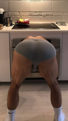 I think I’d enjoy tugging down his underwear and tongue-fucking his man hole. Fuck yeah. Bet it smells and tastes great. 