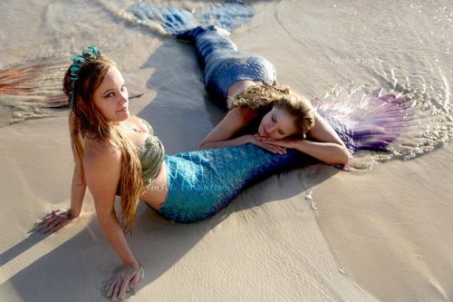 mermaids-101:  Finfolk Mermaids   Just chilling at the shore