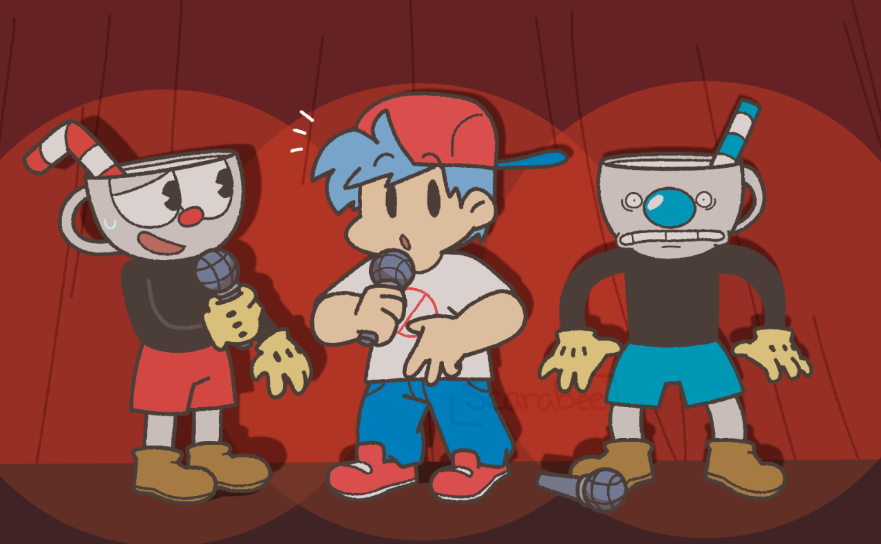 FNF Indie Cross Cuphead and..Mugman?