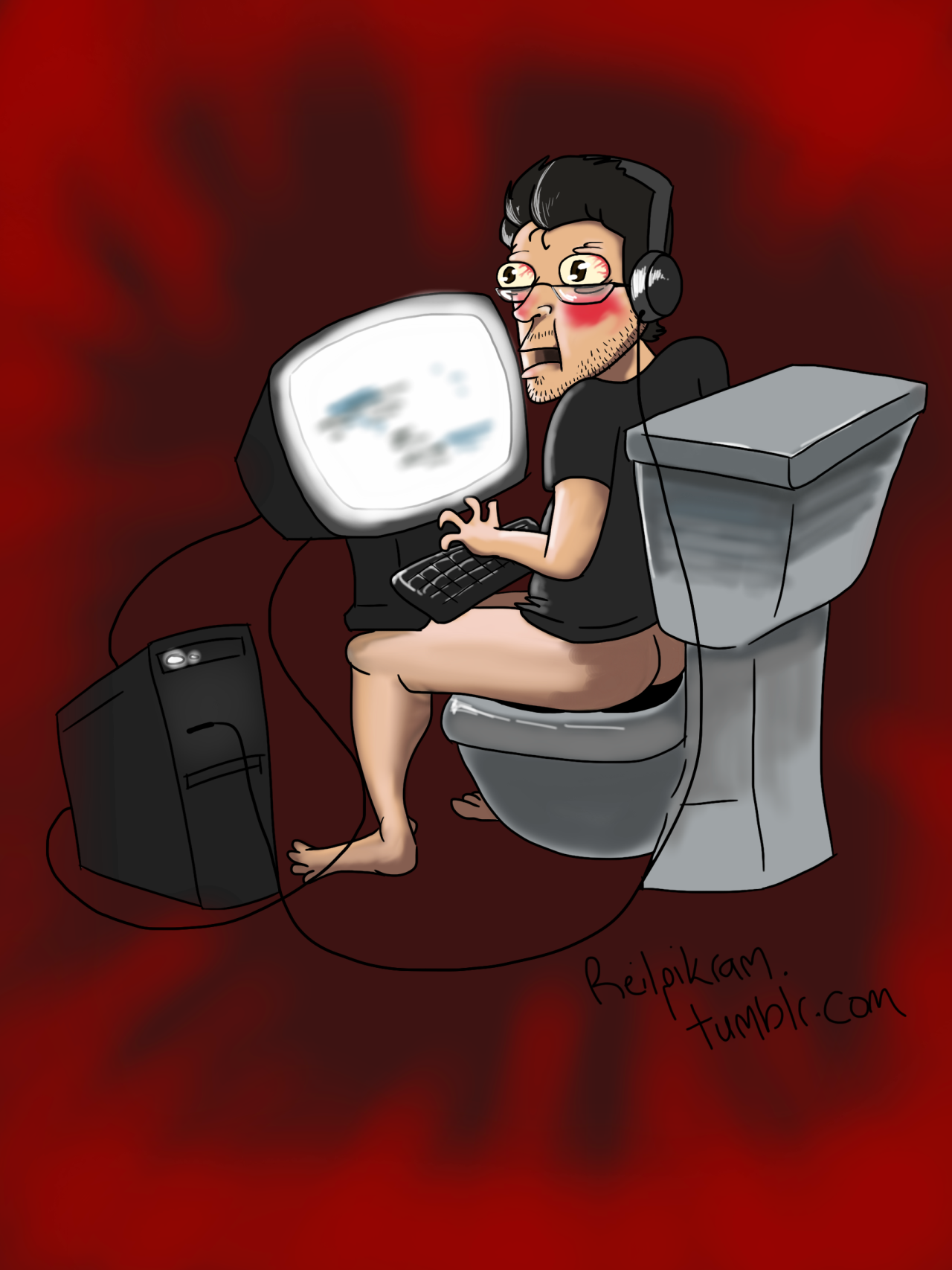 reilpikram:  Mark referencing Egoraptor’s Console vs. PC animation during the livestream.