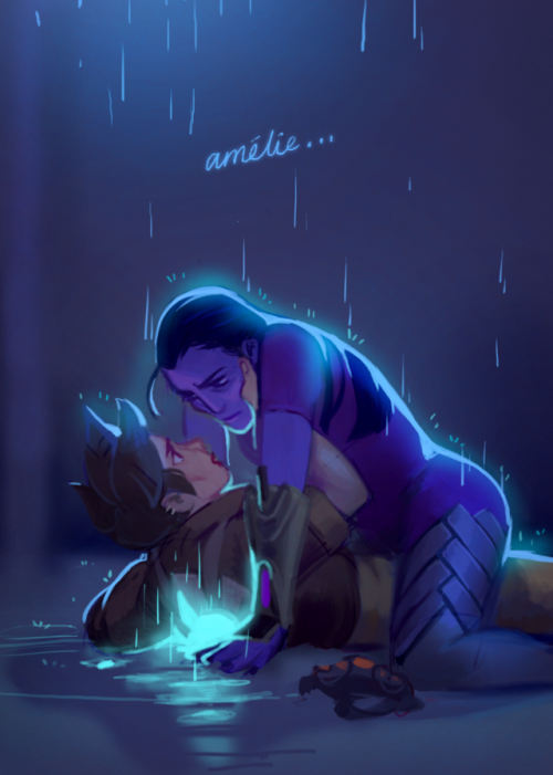 widowtracer i did last year for vol 2 of @sapphicoverwatchzine