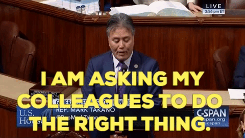 repmarktakano:Let’s do the right thing. Let’s pass the Dream Act.  Fuck it, let&rsq