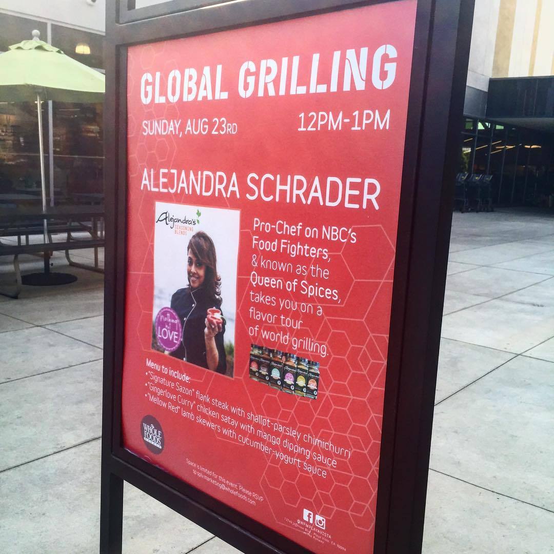 Hey, #LosAngeles, I’m teaching a free cooking class @wfmplayavista this Sunday 12-1p! The theme is “Global Grilling” and I’ll be firing things up with my line of seasoning blends. The menu includes mild dishes from around the world made with the...