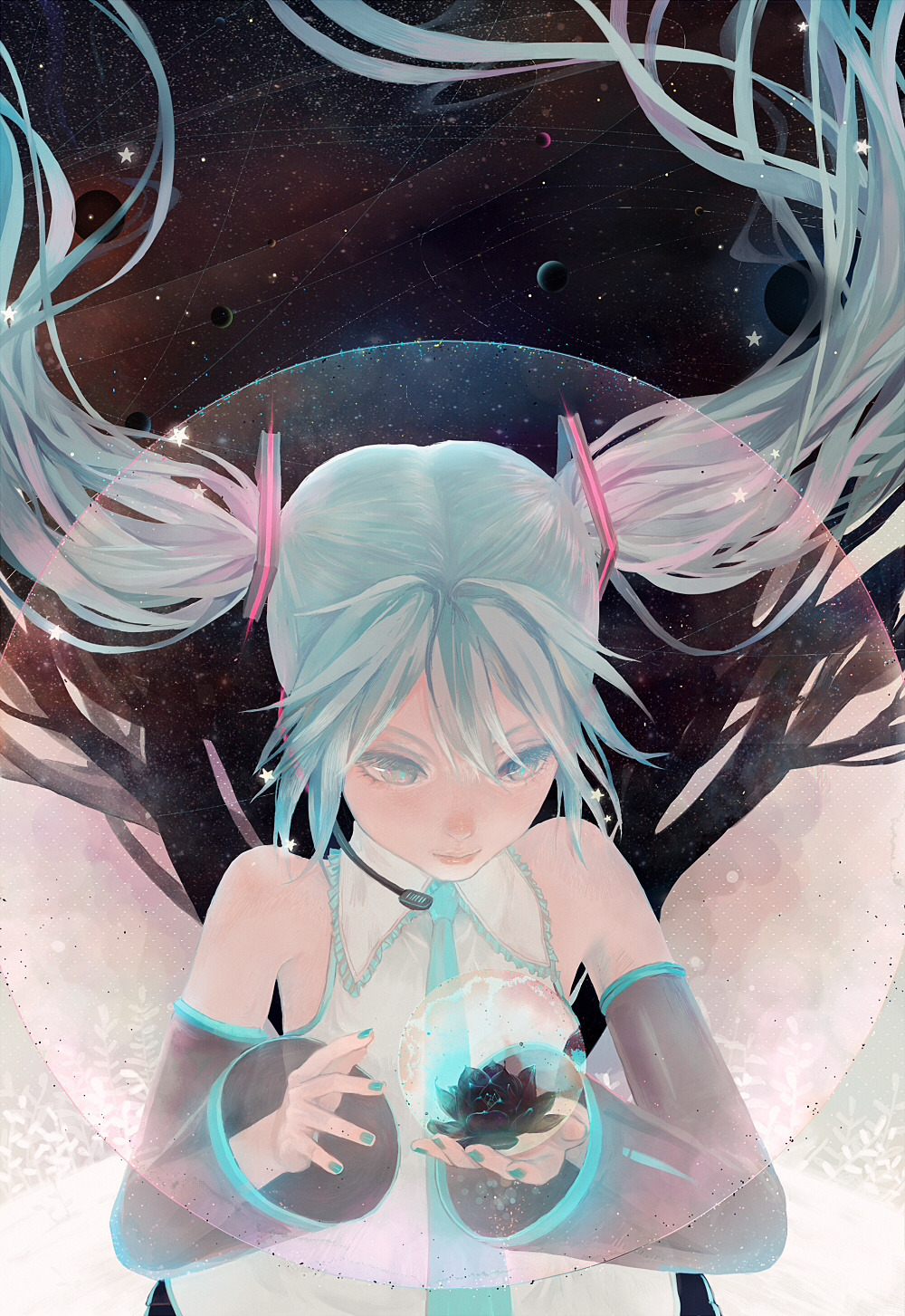 enoqi:  Rising Moon — by 凉菜花儿跳 