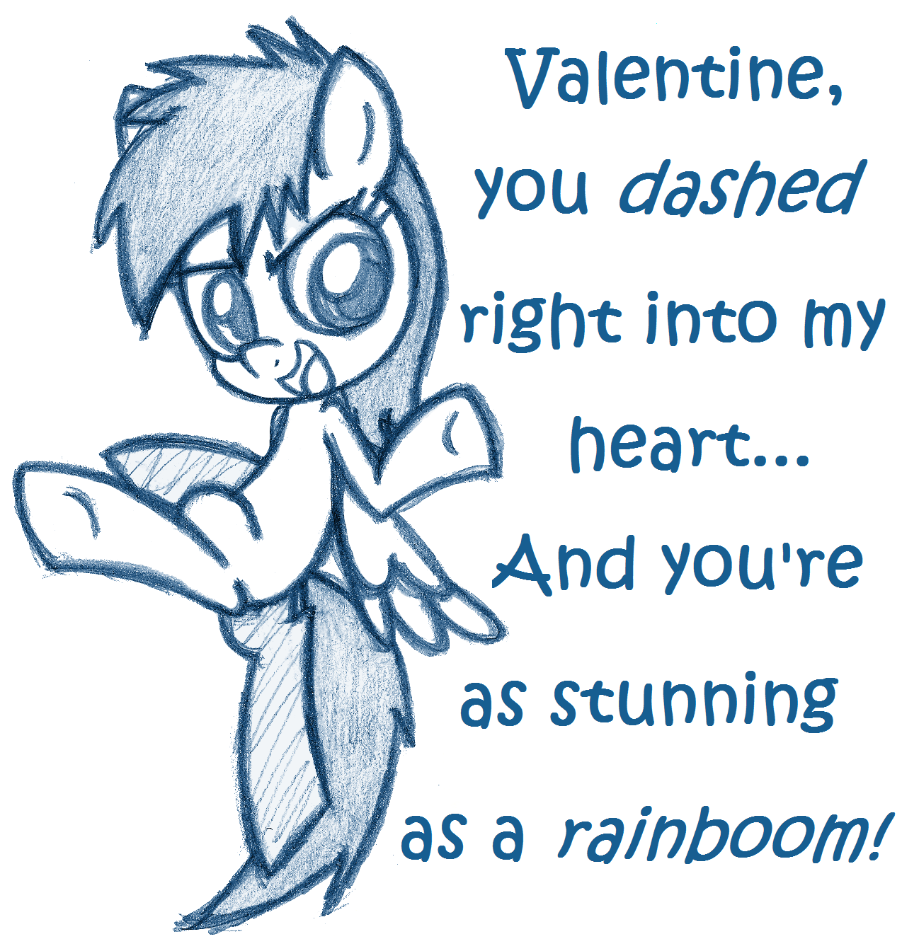 askcloudsdalefillies:  Happy Hearts and Hooves Day, from Rainbow Dash and Fluttershy!