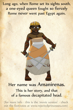 rejectedprincesses: Amanirenas: the One-Eyed
