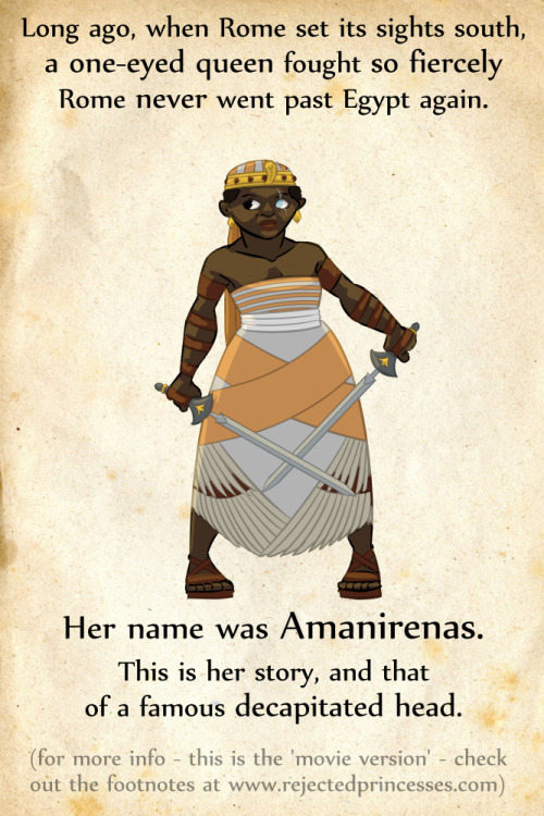 rejectedprincesses:Amanirenas: the One-Eyed Queen Who Fought Rome Tooth and Nail (c.60 BCE - c.10 BC