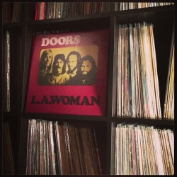 vinylpairings:  its a Jim kind of evening. #nowspinning #thedoors #lawoman #vinyl #recordcollection #joy