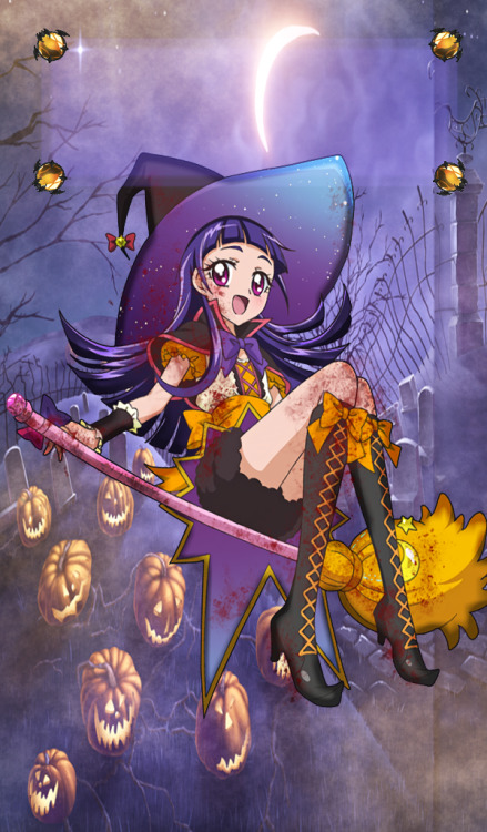 nonodaichis: precure halloween wallpapers!!Mirai & Urara’s renders were done by the lovely @jaja