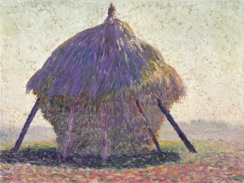 Willy Schlobach LA MEULE AU COUCHER DU SOLEIL