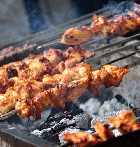 BBQ Chicken Kebabs