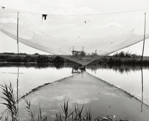 Nets over the Bianco canal (Italy, 1954)from the [ Delta del Po ] seriesby Pietro Donzelli© Renate S