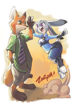 chaoraj:  Nick wilde & Judy hopps(from