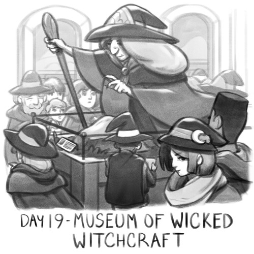 Day 19 of Inktober- Museum of Wicked Witchcraft.